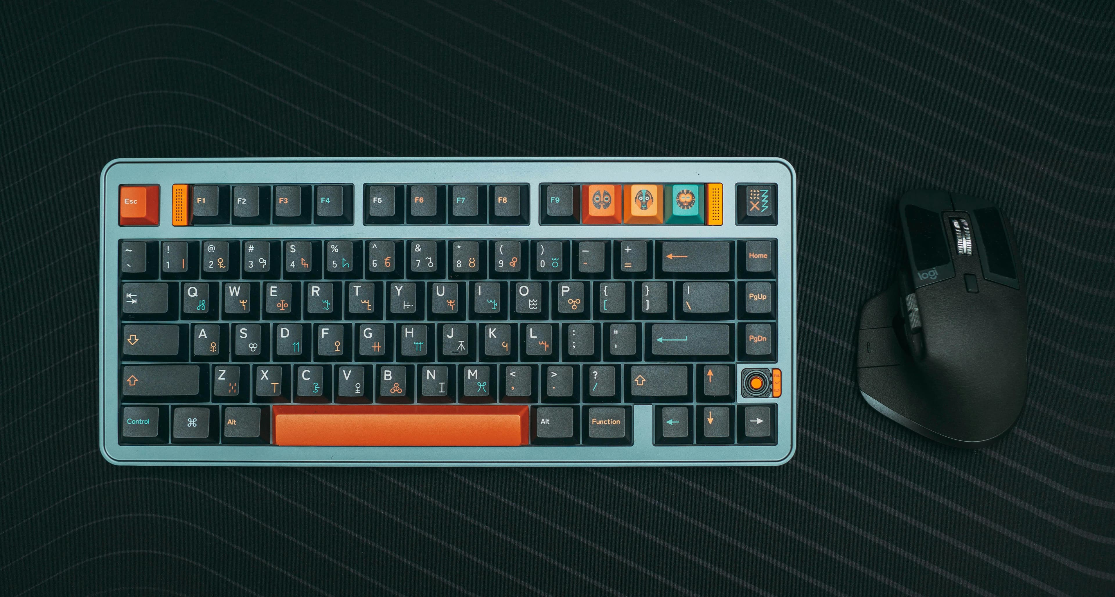 Ảnh cận chi tiết keycap và switch bàn phím